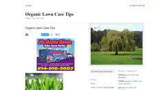 Desktop Screenshot of organiclawncaretips.com