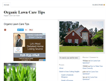 Tablet Screenshot of organiclawncaretips.com